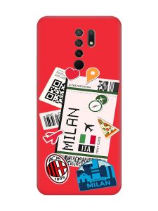 Матовий червоний чохол на Xiaomi Redmi 9 :: Подорожі. Італія (принт 325)