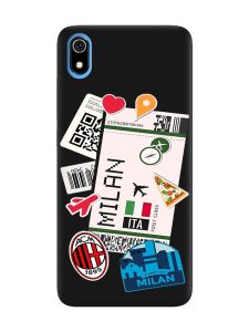 Матовий чорний чохол на Xiaomi Redmi 7A :: Подорожі. Італія (принт 325)