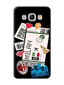 Матовий чорний чохол на Samsung Galaxy J5(2016) J510 :: Подорожі. Італія (принт 325)