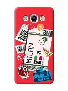 Матовий червоний чохол на Samsung Galaxy J5 (2016) J510 :: Подорожі. Італія (принт 325)