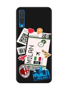 Матовий чорний чохол на Samsung Galaxy A50 (2019) A505 :: Подорожі. Італія (принт 325)