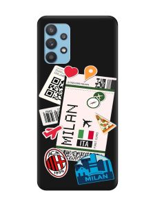 Матовий чорний чохол на Samsung Galaxy A32 :: Подорожі. Італія (принт 325)