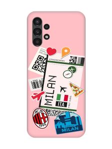 Матовий рожевий чохол на Samsung A13 4G :: Подорожі. Італія (принт 325)