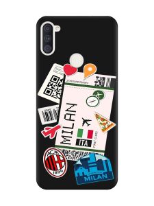 Матовий чорний чохол на Samsung Galaxy A11 :: Подорожі. Італія (принт 325)
