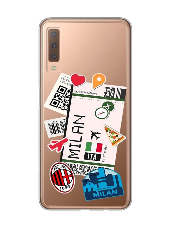Прозорий чохол на Samsung Galaxy A7(2018) A750 :: Подорожі. Італія (принт 325)