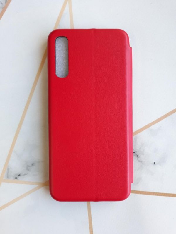 Чохол-книжка з малюнком для Samsung Galaxy A50 (2019) A505/A30s Червоний :: Подорожі (принт 329)