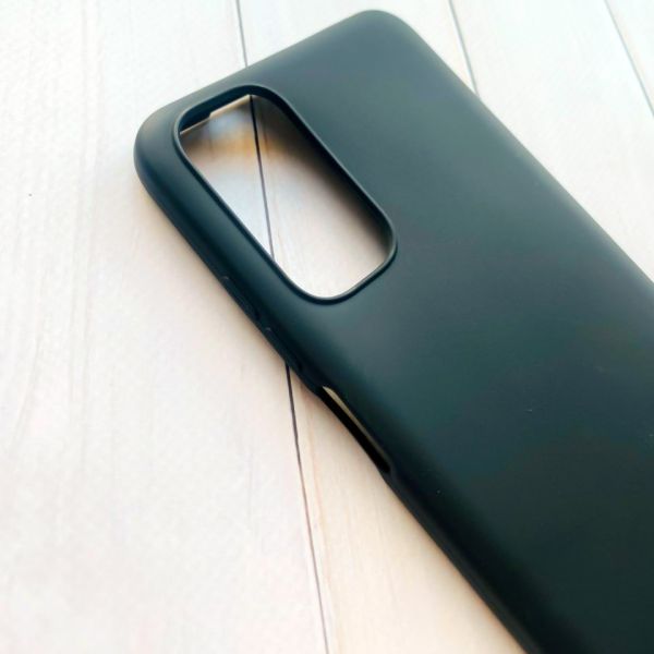 Силіконовий матовий чохол для Xiaomi Redmi Note 11 4G Чорний