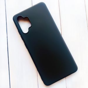 Силіконовий матовий чохол для Samsung Galaxy A32 Чорний