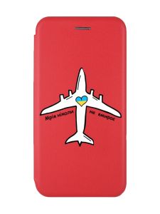 Чохол-книжка з малюнком для Xiaomi Redmi Note 12 Червоний :: Мрія ніколи не помирає (патріотичний принт 1)