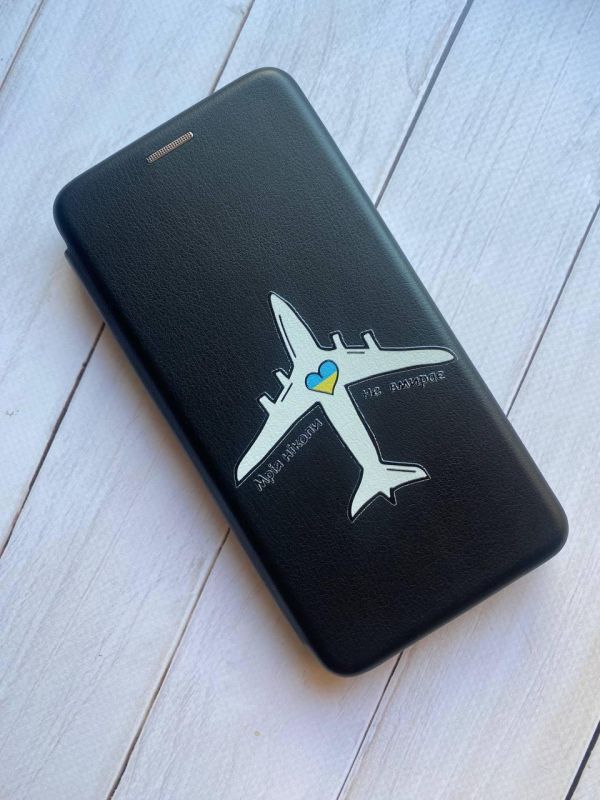 Чохол-книжка з малюнком для Samsung Galaxy A54 5G Чорний :: Мрія ніколи не помирає (патріотичний принт 1)