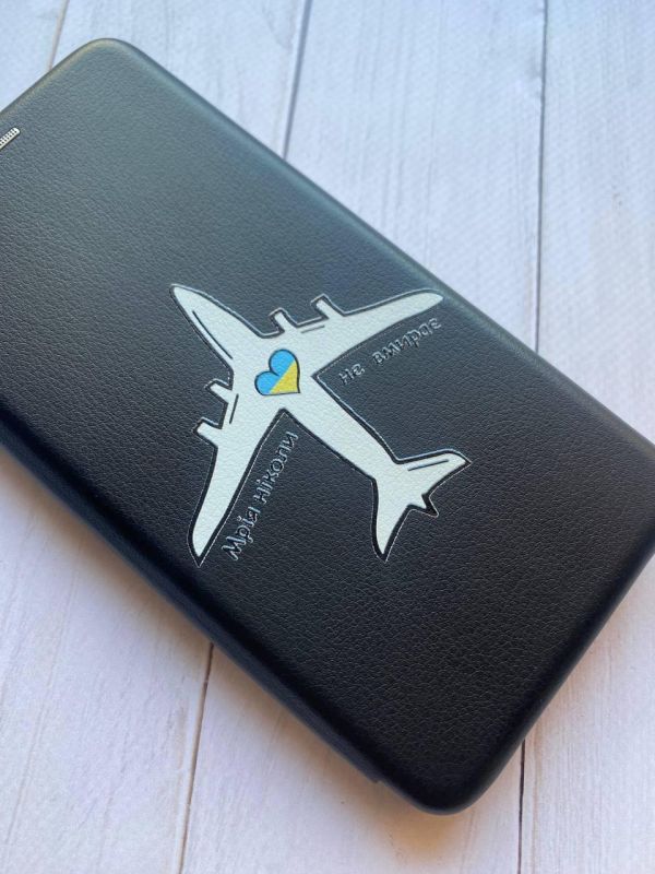 Чохол-книжка з малюнком для Samsung Galaxy A54 5G Чорний :: Мрія ніколи не помирає (патріотичний принт 1)