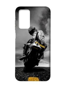 Матовий чохол з чорними боками на Xiaomi Redmi Note 11 4G :: Мото (принт 69)