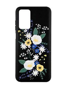 Матовий чорний чохол на Xiaomi Redmi Note 11 4G :: Квіти. Акварель (принт 271)