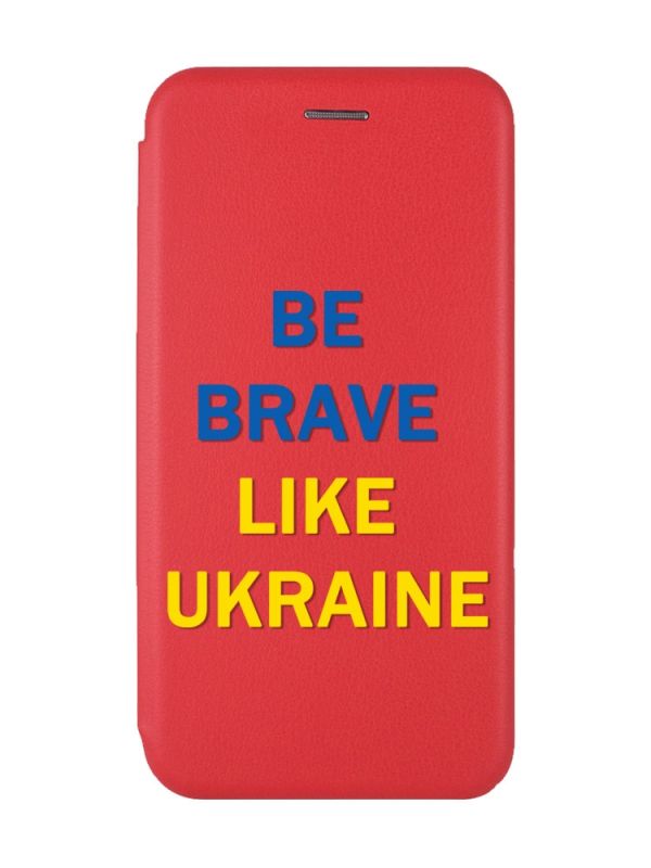Чохол-книжка з малюнком для Samsung Galaxy A54 5G Червоний :: Сміливість (патріотичний принт 5)