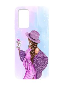 Матовий чохол з чорними боками на Xiaomi Redmi Note 11 4G :: В очікуванні дівчинки (принт 223)