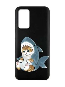 Матовий чорний чохол на Xiaomi Redmi Note 11 4G :: Кошеня (принт 120)