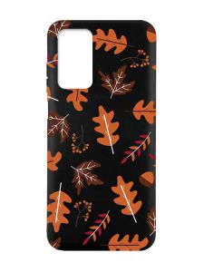 Матовий чорний чохол на Xiaomi Redmi Note 11 4G :: Осінь (принт 107)