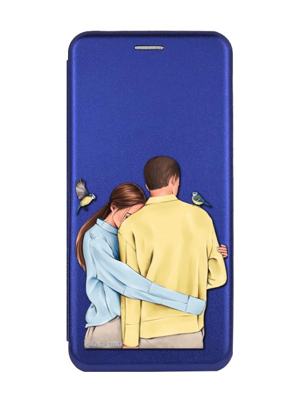 Чохол-книжка з малюнком для Samsung Galaxy А10ѕ / A107 Синій :: Українська пара (принт 14)