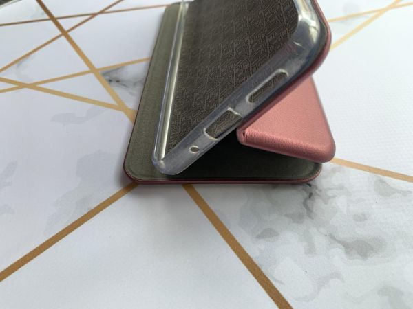 Чохол-книжка з малюнком для Xiaomi Redmi 9A Бордовий :: Українська пара (принт 14)