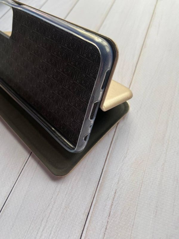 Чохол-книжка з малюнком для Samsung Galaxy M13 4G Золотий :: Українська пара (принт 14)