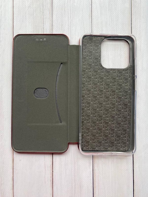 Чохол-книжка з малюнком для Xiaomi Redmi 12C Бордовий :: Моя Україна (патріотичний принт 24)