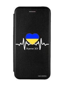 Чохол-книжка з малюнком для Samsung Galaxy А10ѕ / A107 Чорний :: В ритмі ЗСУ (патріотичний принт 71)