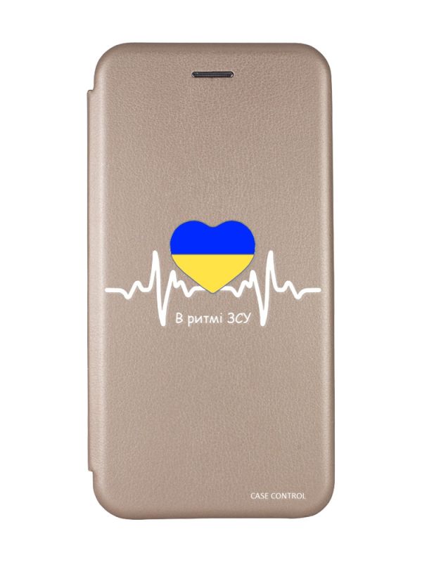 Чохол-книжка з малюнком для Samsung Galaxy A54 5G Золотий :: В ритмі ЗСУ (патріотичний принт 71)