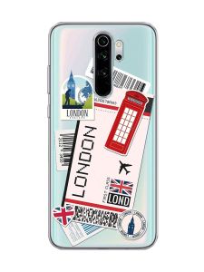 Прозорий чохол на Xiaomi Redmi Note 8 Pro :: Подорожі. Лондон (принт 326)