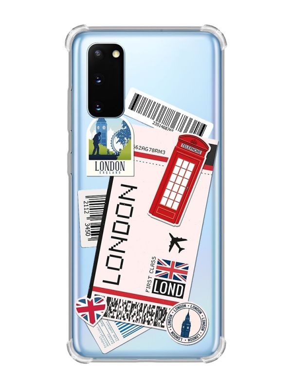 Чохол із потовщеними кутами на Samsung Galaxy S20 Plus :: Подорожі. Лондон (принт 326)