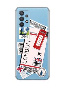 Прозорий чохол на Samsung Galaxy A32 :: Подорожі. Лондон (принт 326)