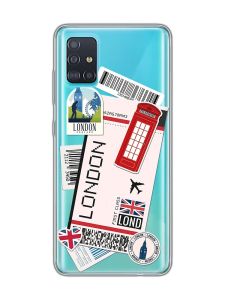 Прозорий чохол на Samsung Galaxy A51 :: Подорожі. Лондон (принт 326)