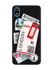 Матовий чорний чохол на Xiaomi Redmi 7A :: Подорожі. Лондон (принт 326)