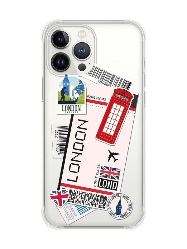 Чохол із потовщеними кутами на iPhone 14 Pro Max :: Подорожі. Лондон (принт 326)
