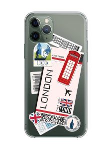 Прозорий чохол на iPhone 12 / 12 Pro :: Подорожі. Лондон (принт 326)