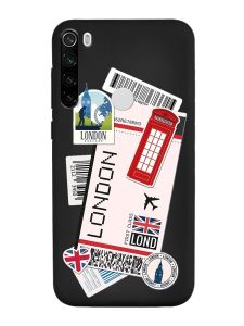 Матовий чорний чохол на Xiaomi Redmi Note 8T :: Подорожі. Лондон (принт 326)