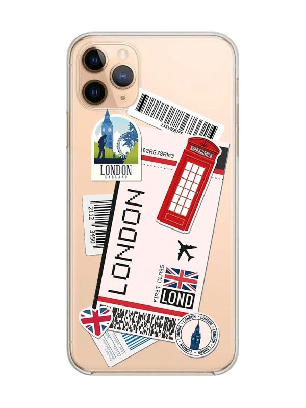 Прозорий чохол на iPhone 11 Pro Max (6,5) :: Подорожі. Лондон (принт 326)