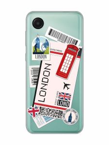 Прозорий чохол на Samsung Galaxy A03 Core / A032 :: Подорожі. Лондон (принт 326)