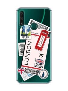Прозорий чохол на Huawei Y6p :: Подорожі. Лондон (принт 326)