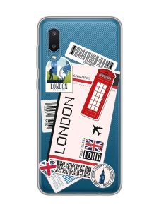 Прозорий чохол на Samsung Galaxy A02/A022 (2021) :: Подорожі. Лондон (принт 326)
