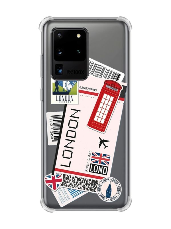 Чохол з потовщеними кутами на Samsung Galaxy S20 Ultra :: Подорожі. Лондон (принт 326)