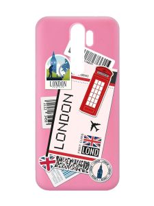 Матовий рожевий чохол на Xiaomi Redmi Note 8 Pro :: Подорожі. Лондон (принт 326)