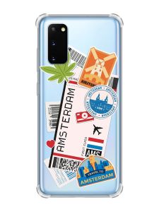 Чохол із потовщеними кутами на Samsung Galaxy S20 Plus :: Подорожі. Амстердам (принт 327)