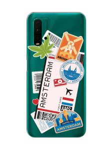 Прозорий чохол на Xiaomi Redmi 9T  :: Подорожі. Амстердам (принт 327)