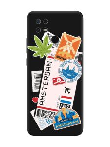 Матовий чорний чохол на Xiaomi Redmi 10C :: Подорожі. Амстердам (принт 327)
