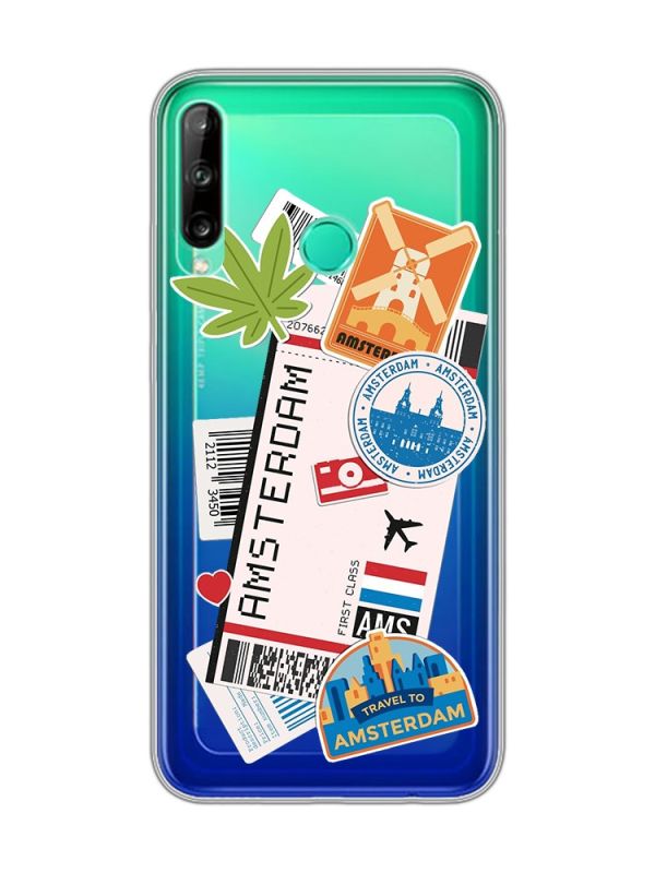 Прозорий чохол для Huawei Р40 lite E / Y7p  :: Подорожі. Амстердам (принт 327)