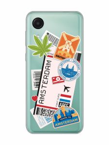 Прозорий чохол на Samsung Galaxy A03 Core / A032 :: Подорожі. Амстердам (принт 327)