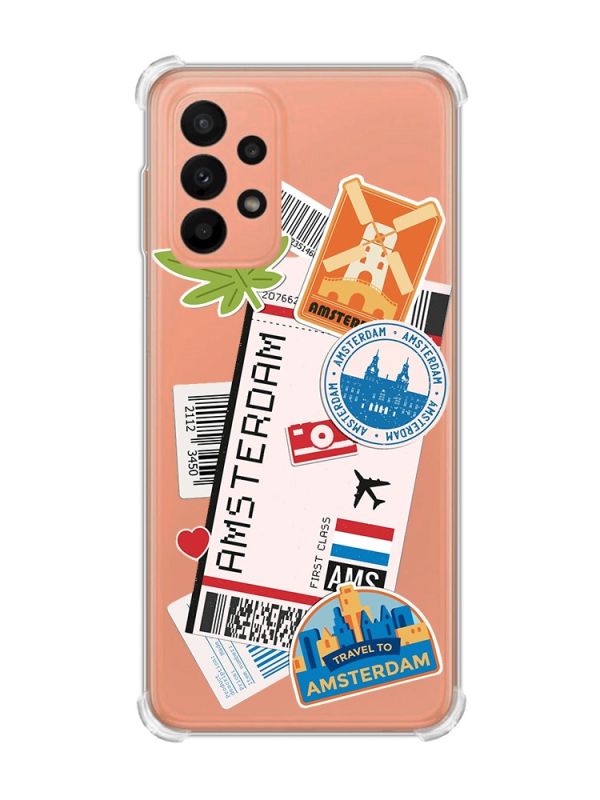 Чохол з потовщеними кутами на Samsung Galaxy A23 :: Подорожі. Амстердам (принт 327)