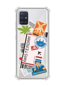 Чохол з потовщеними кутами на Samsung Galaxy A71 / A715 :: Подорожі. Амстердам (принт 327)