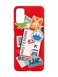 Матовий червоний чохол на Xiaomi Redmi Note 11 4G :: Подорожі. Амстердам (принт 327)
