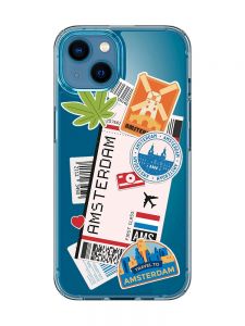 Прозорий чохол для iPhone 13 mini :: Подорожі. Амстердам (принт 327)